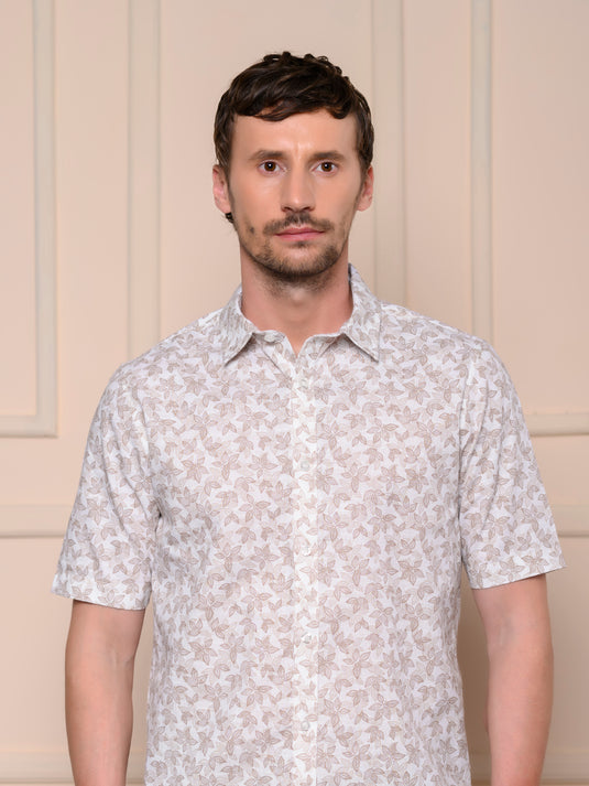 Casual Wear Printed Short Sleeve Shirt