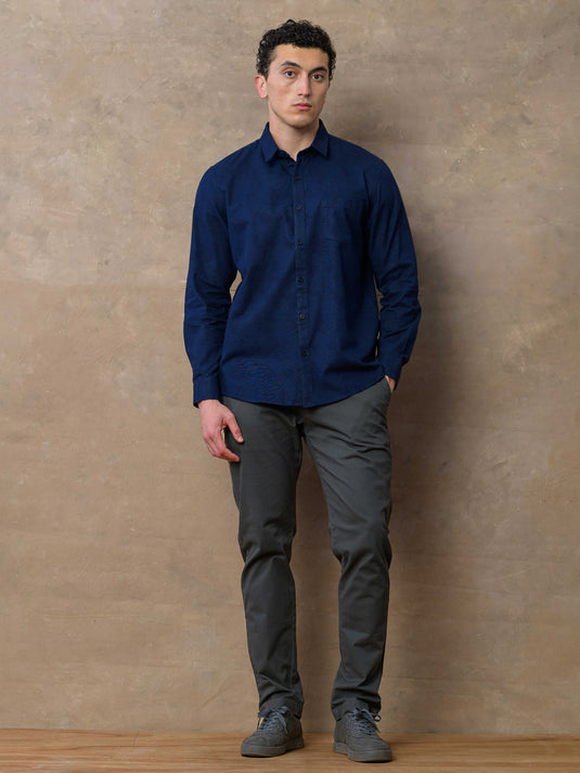 Casual Wear Button Down Long Sleeve Shirt
