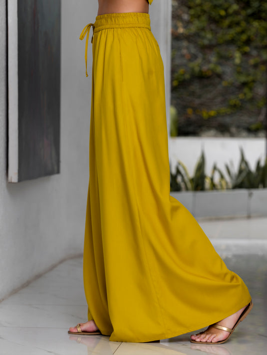 Flared high waisted pant