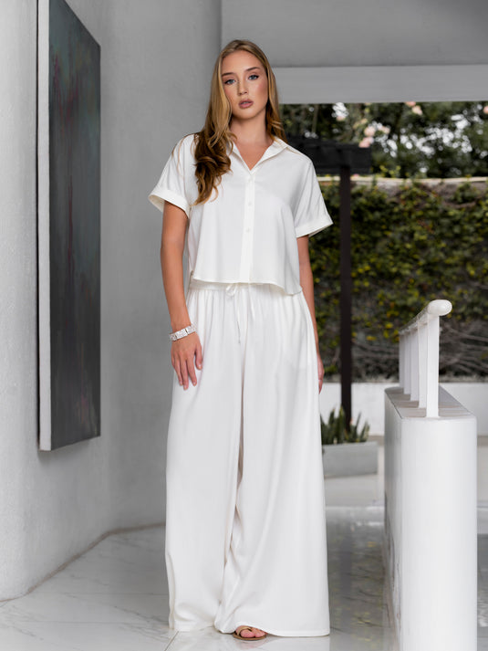 Flared high waisted pant