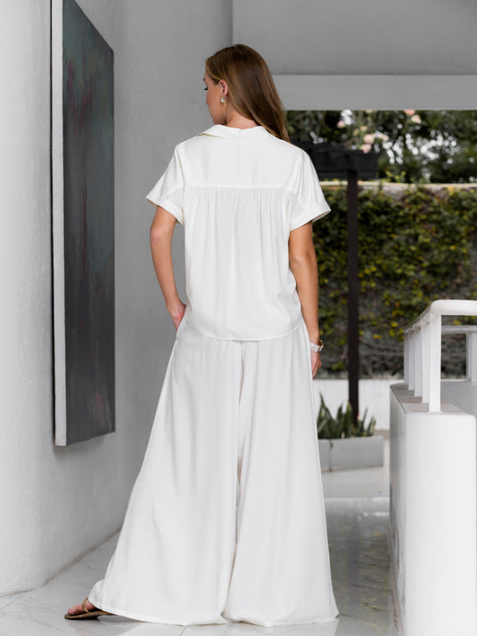 Flared high waisted pant