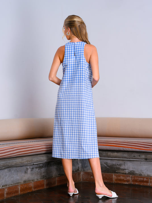 Sleeveless midi dress