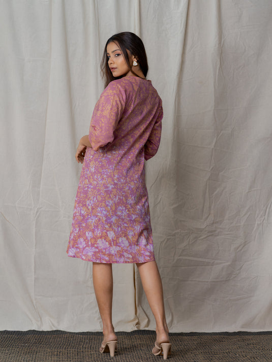 Front yoke detailed Batik dress