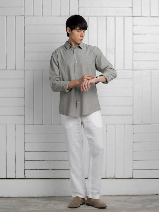 Casual regular L/S shirt