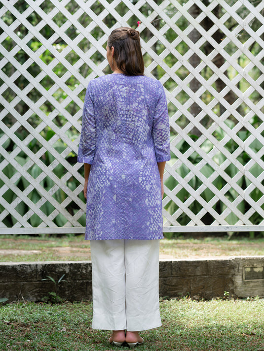 Batik basic short kurtha top