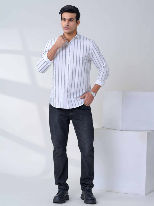 Casual Wear Stripe L/S Shirt
