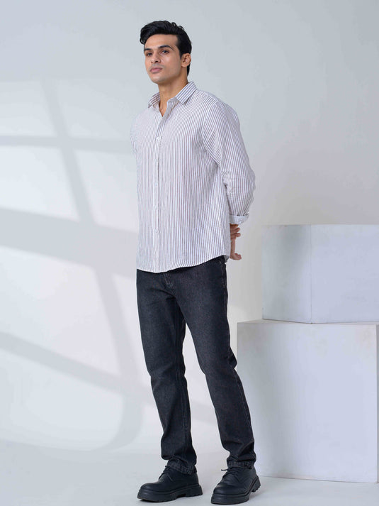 Casual Wear Stripe L/S Shirt