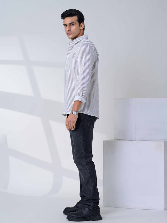 Casual Wear Stripe L/S Shirt