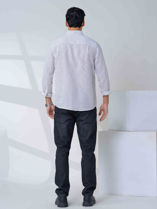 Casual Wear Stripe L/S Shirt