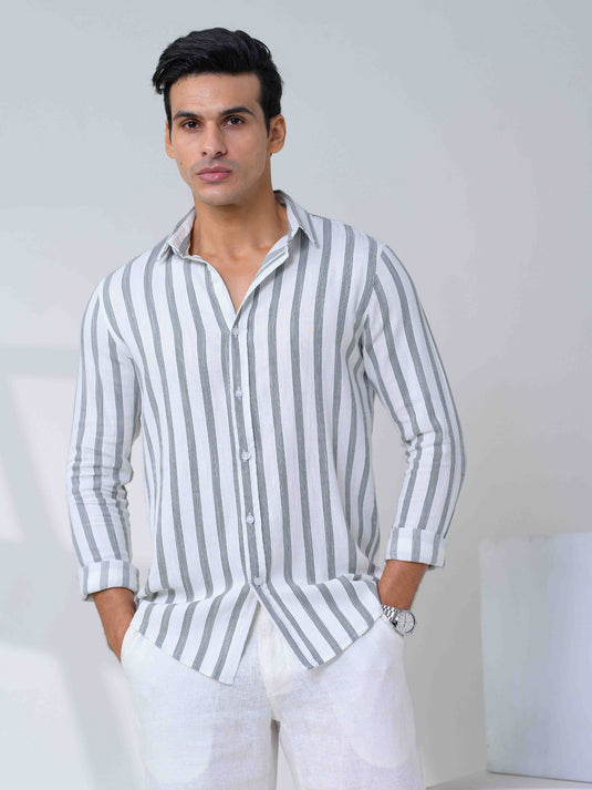 Casual Wear Stripe L/S Shirt