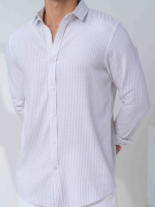 Casual Wear Stripe L/S Shirt