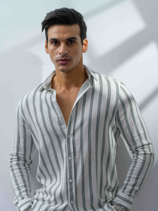 Casual Wear Stripe L/S Shirt