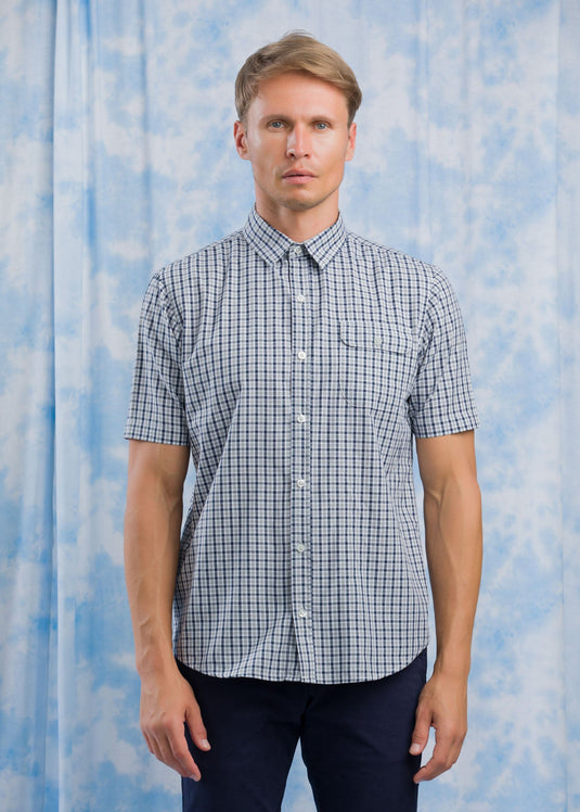 CASUAL WEAR DETAILED CHECK S/S SHIRT