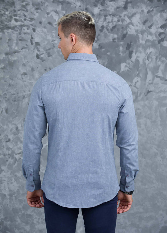 Casual Wear Detailed Linen L/S shirt