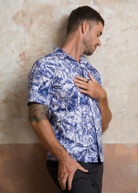 Casual Wear Printed Cuban Collar S/S Shirt