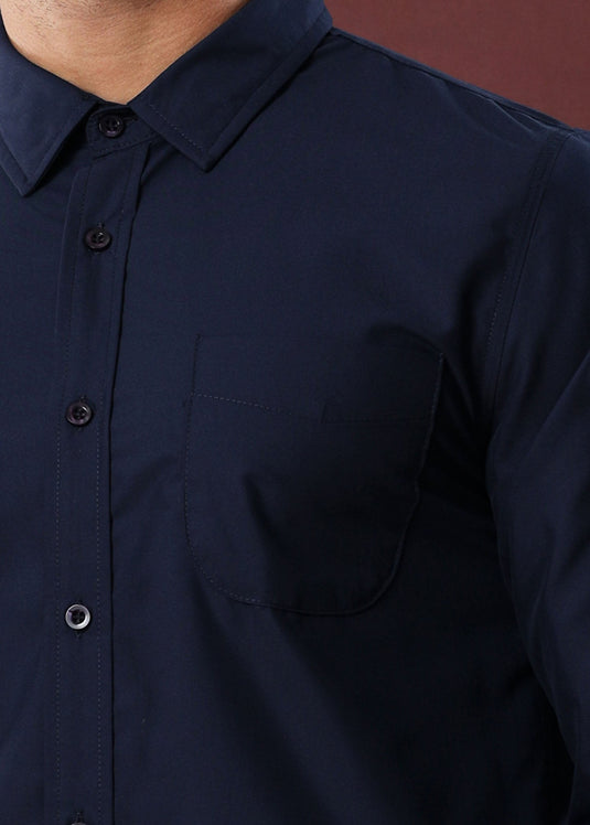 Navy Party Wear Shirt