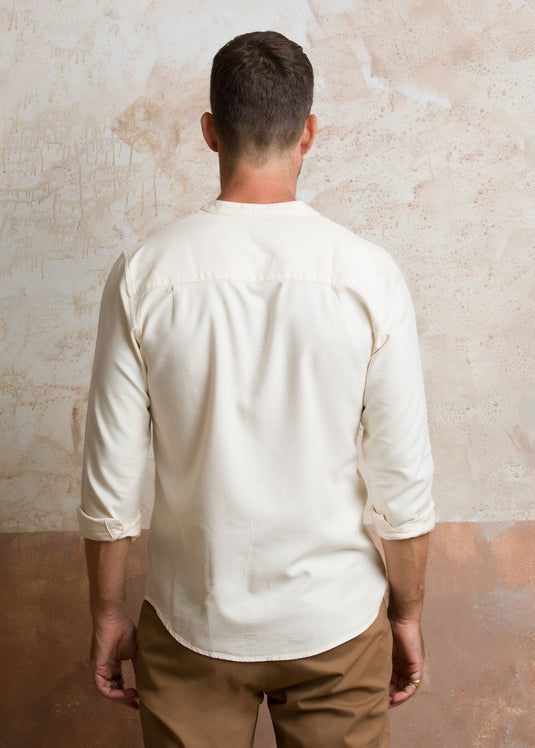 Manderin collar party wear shirt