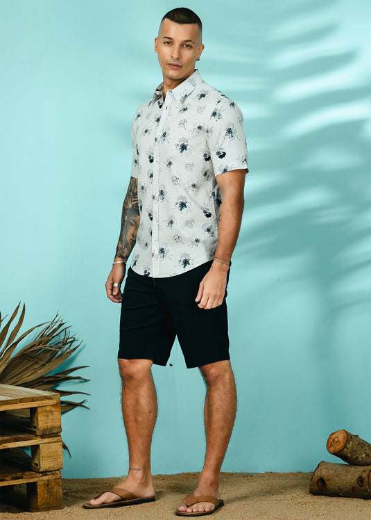 Casual Wear Printed S/S Shirt