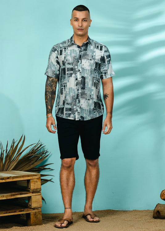 Casual Wear Printed S/S Shirt