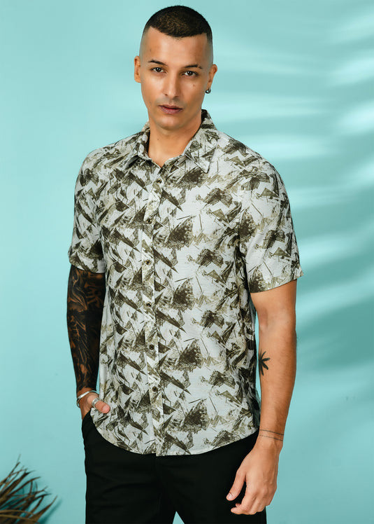 Casual Wear Printed S/S Shirt