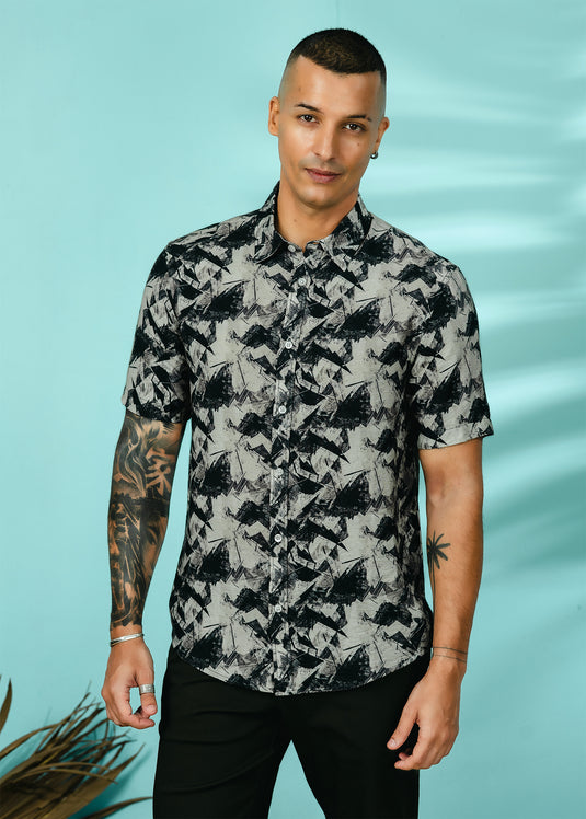 Casual Wear Printed S/S Shirt