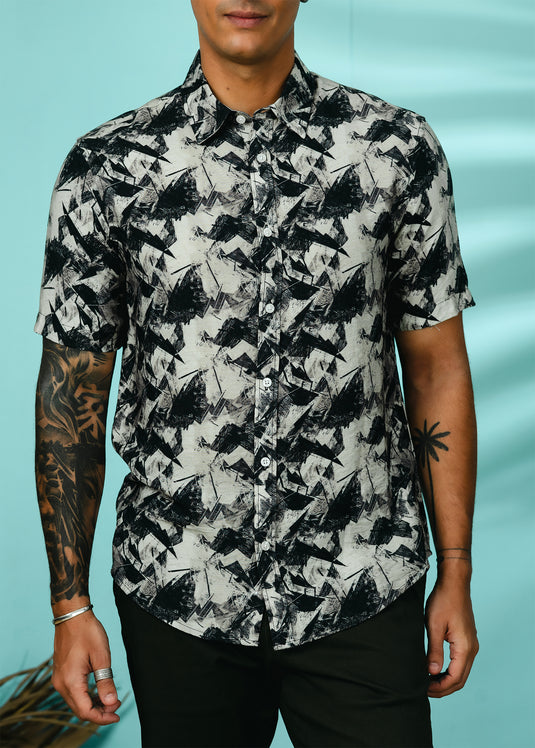 Casual Wear Printed S/S Shirt