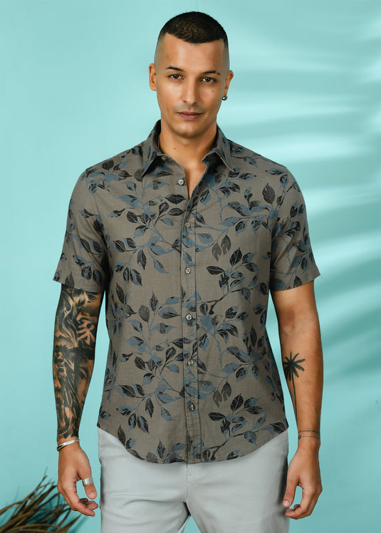 Casual Wear Printed S/S Shirt