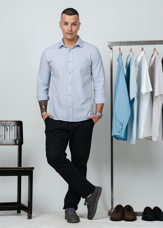 Cotton Stripped L/S shirt