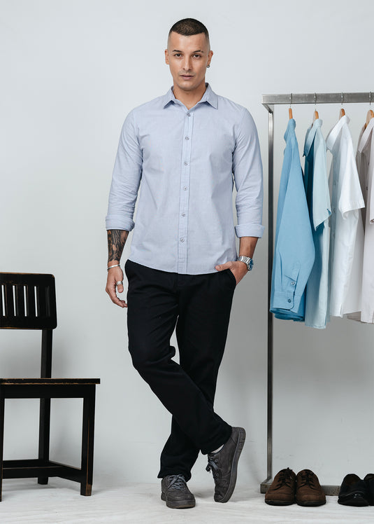 Cotton Stripped L/S shirt