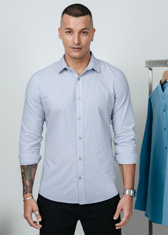 Cotton Stripped L/S shirt