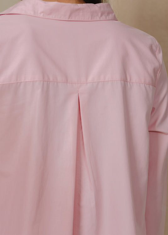 Short trapeze dress with long sleeves