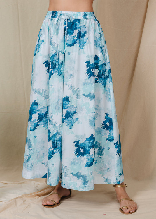 Maxi skirt with elasticated waist
