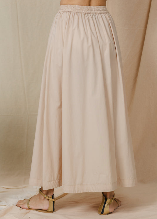 Maxi skirt with elasticated waist