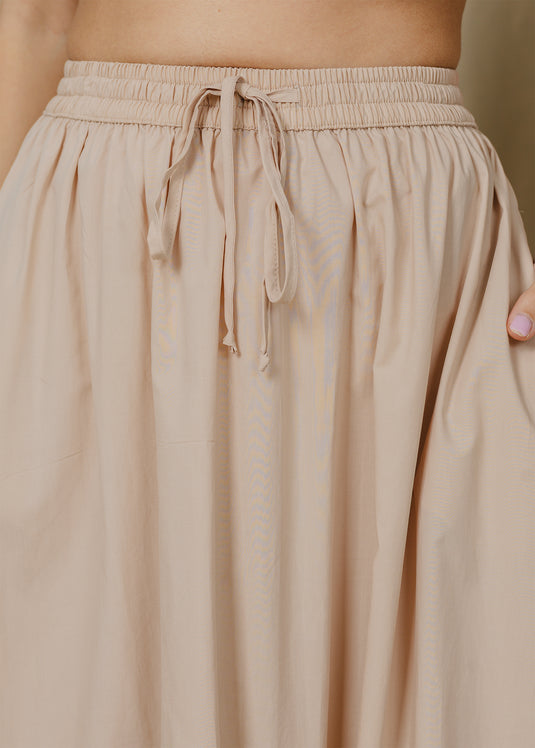 Maxi skirt with elasticated waist