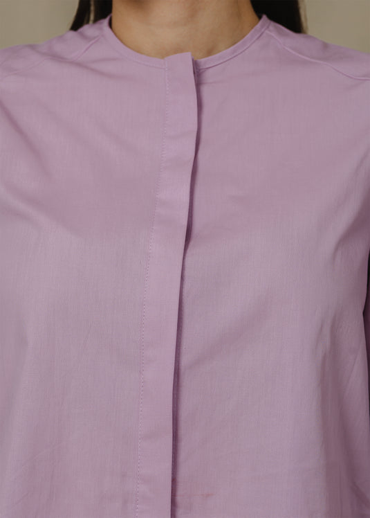 Puff sleeve button down blouse