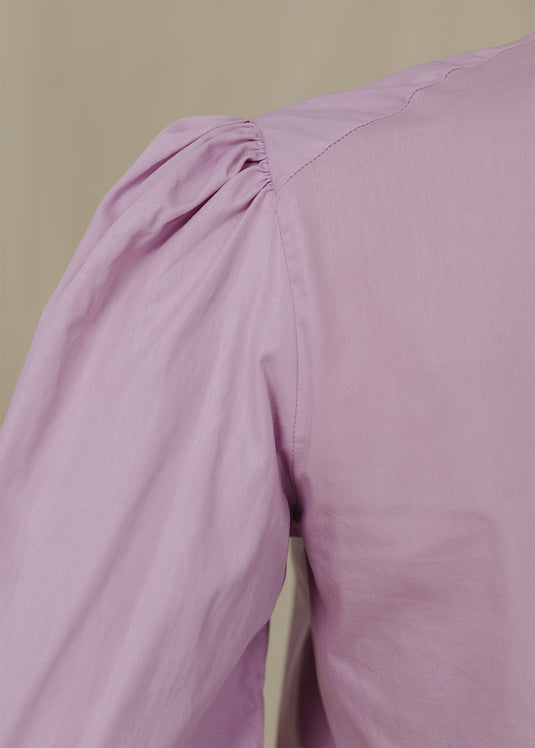 Puff sleeve button down blouse