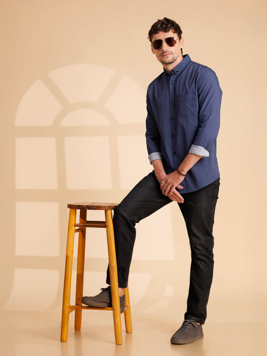 Printed Long Sleeve Shirt