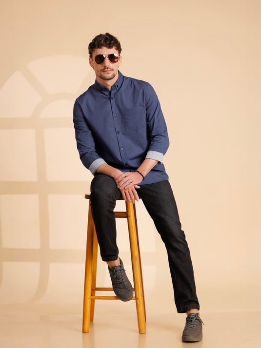 Printed Long Sleeve Shirt