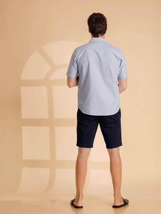 Casual Wear Oxford Short Sleeve Shirt