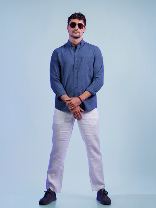 Casual Wear Stripe Long Sleeve Shirt