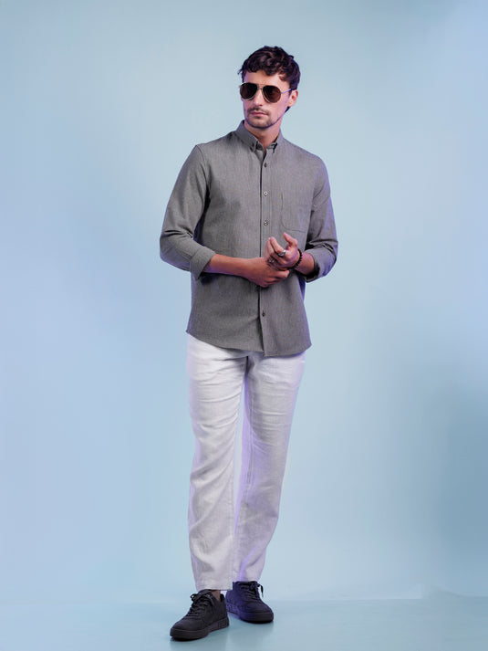 Casual Wear Stripe Long Sleeve Shirt