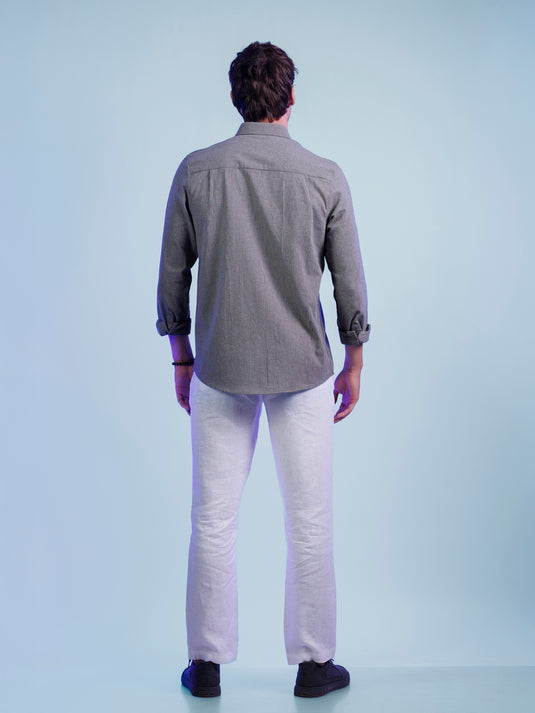 Casual Wear Stripe Long Sleeve Shirt