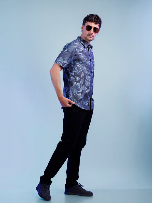 Casual Wear Printed Short Sleeve Shirt