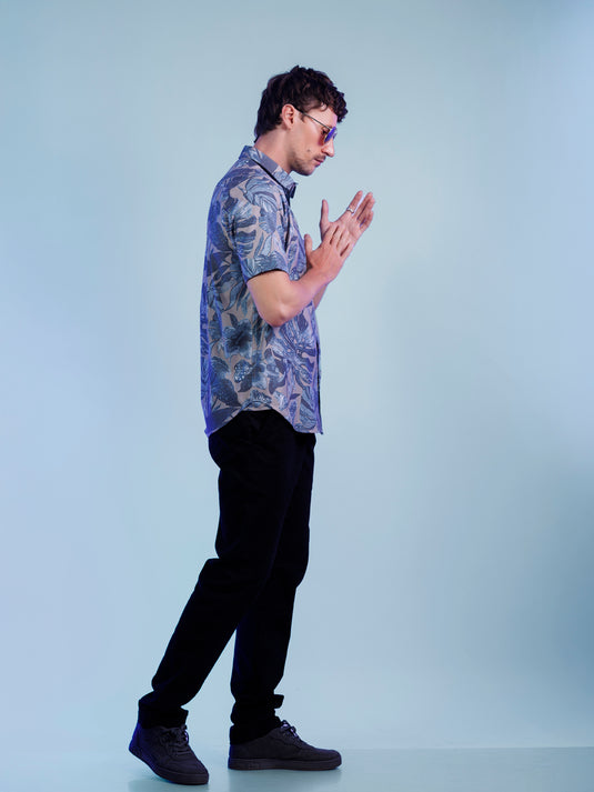 Casual Wear Printed Short Sleeve Shirt