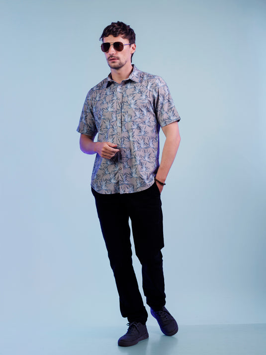 Casual Wear Printed Short Sleeve Shirt