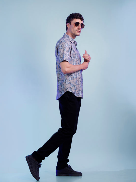 Casual Wear Printed Short Sleeve Shirt