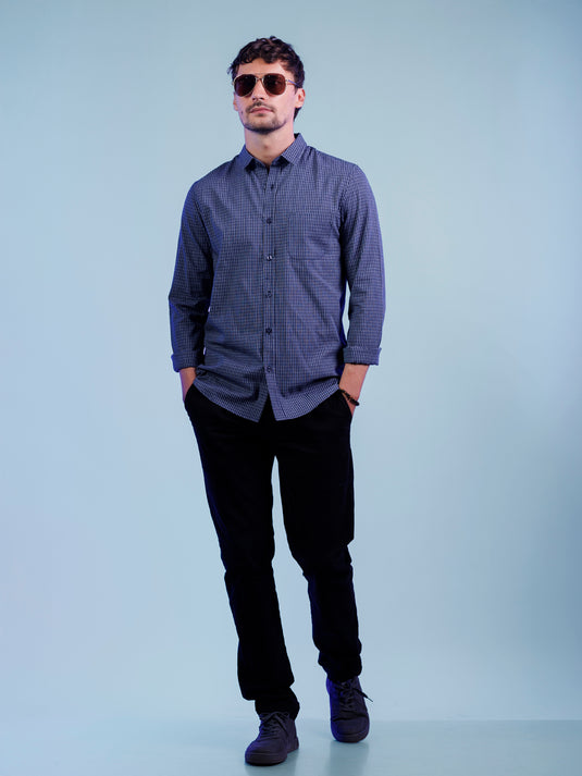 Casual Wear Check Long Sleeve Shirt