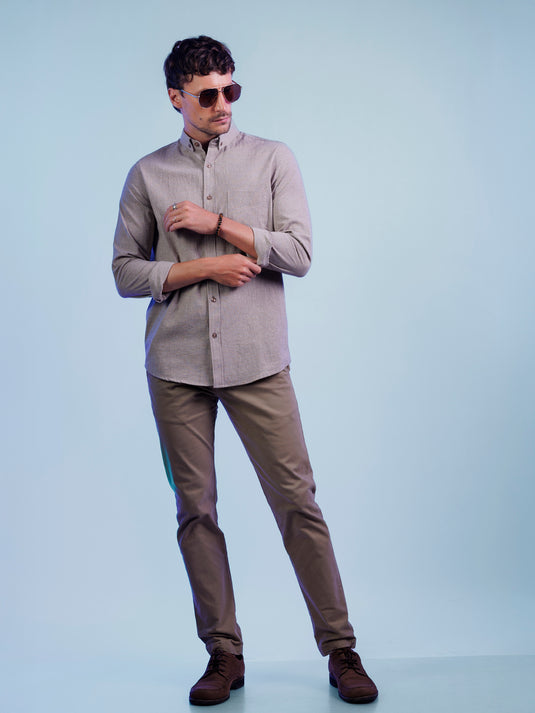 Casual Wear Stripe Long Sleeve Shirt