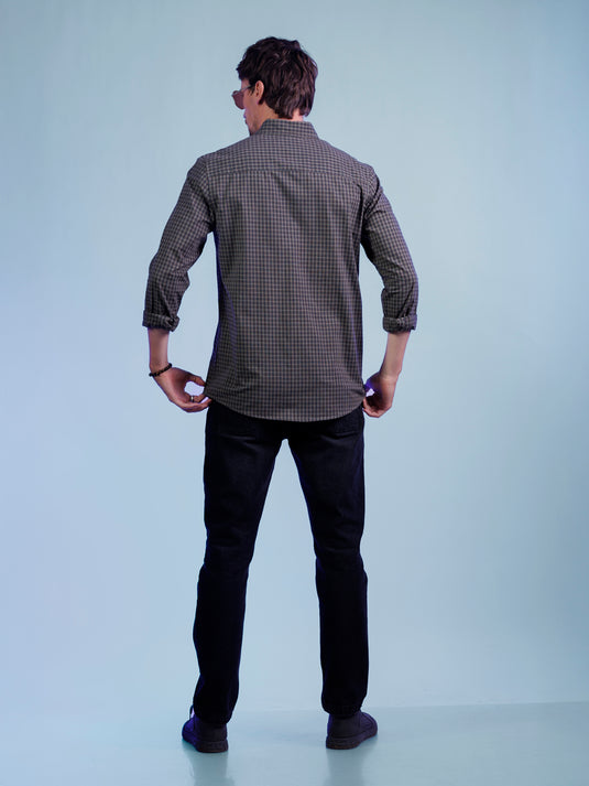 Casual Wear Check Long Sleeve Shirt