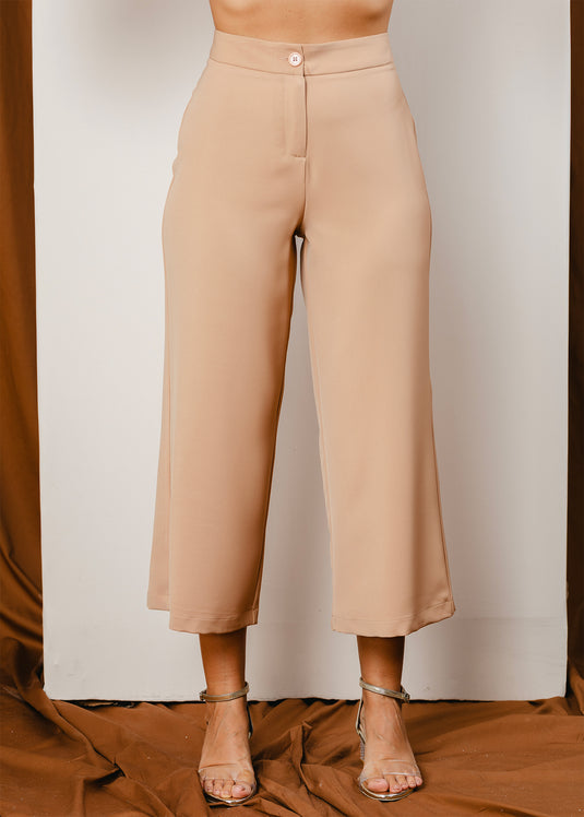 Wide leg cropped pant